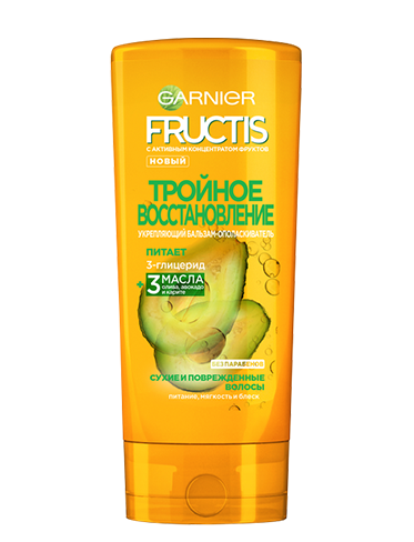 Garnier Fructis Тройное восстановление Укрепляющий бальзам-ополаскиватель 200 мл